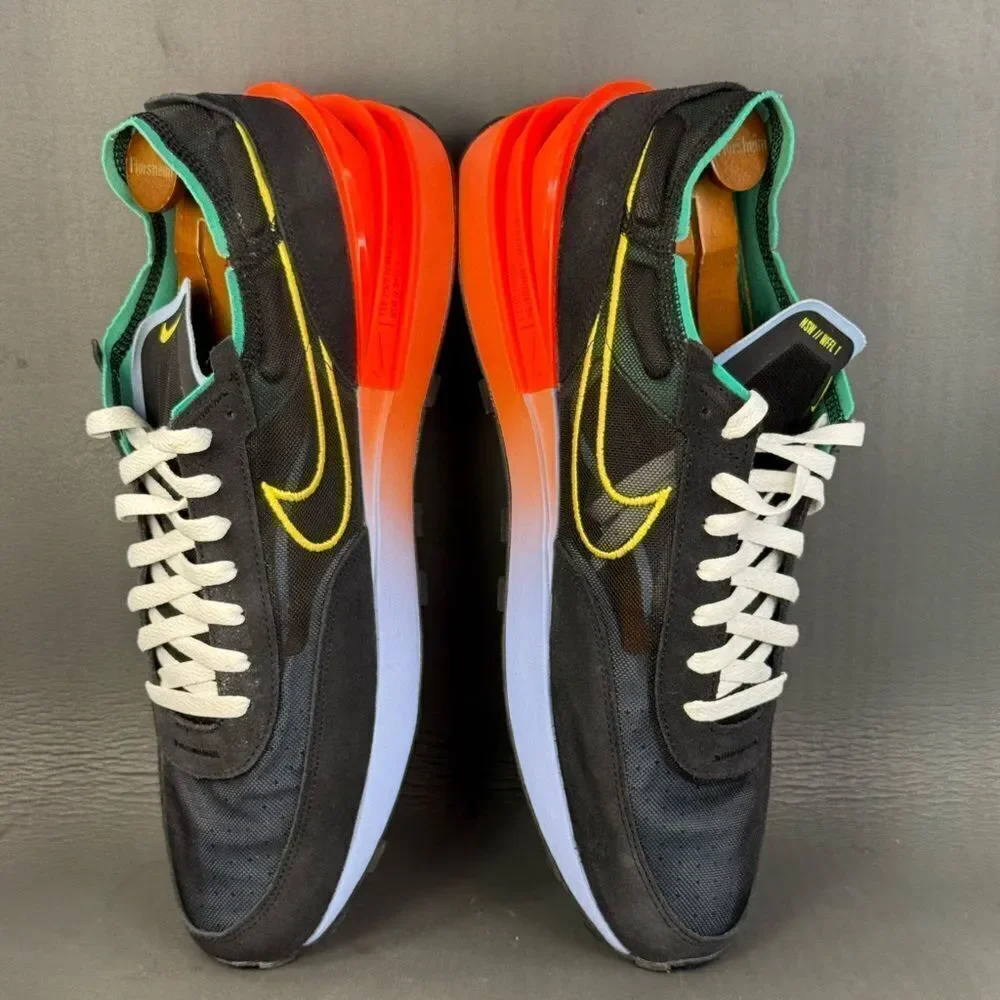 Nike Waffle One Black Hyper Crimson athletic sneaker shoes men’s size 15